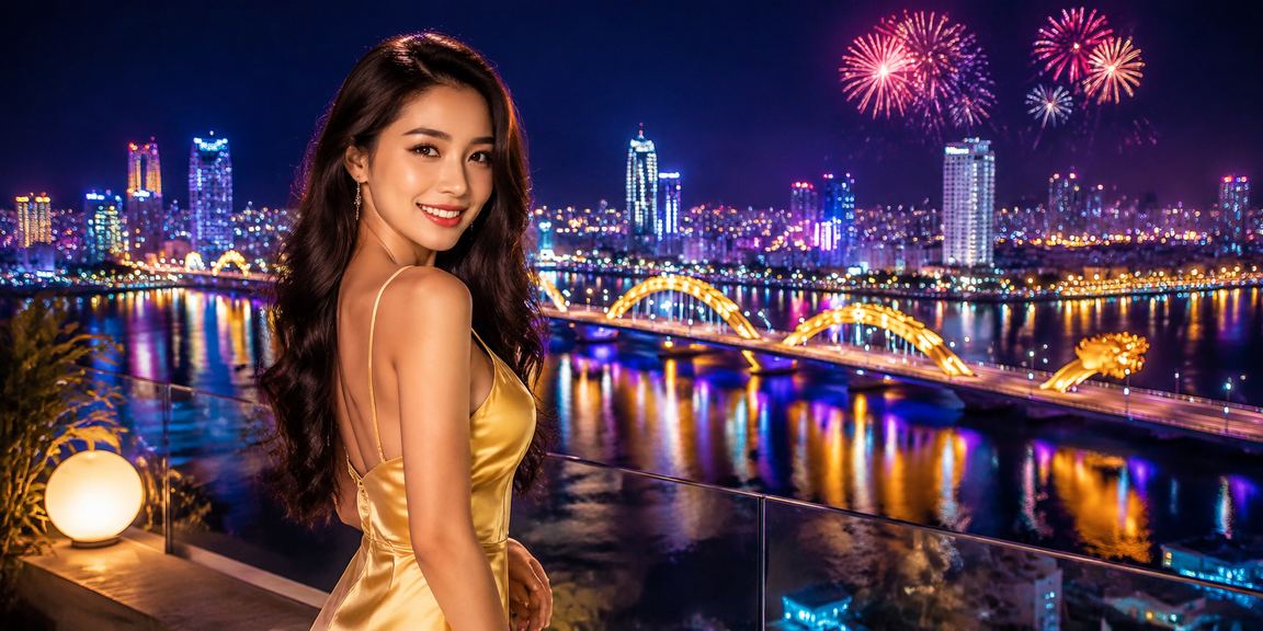 Màn hình ứng dụng thể thao phát sáng về đêm tại Đà Nẵng