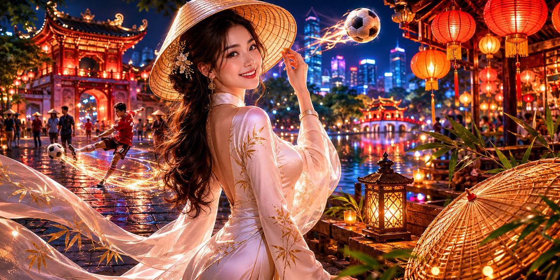 Người Hà Nội xem cá cược thể thao trực tuyến với nón lá truyền thống